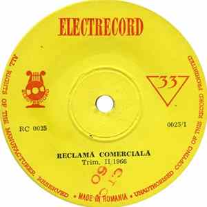 Various - Reclamă Comercială Trim. II/1966 Album
