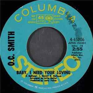 O.C. Smith - Baby, I Need Your Loving Album