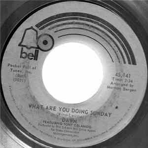 Dawn Featuring Tony Orlando - What Are You Doing Sunday Album