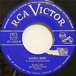 Eartha Kitt With Henri René And His Orchestra - Santa Baby Album