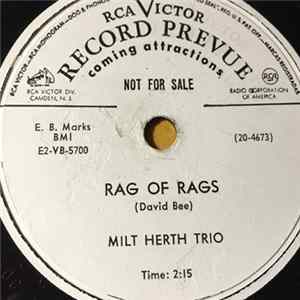 Milt Herth Trio - Rag Of Rags / I'd Like To Kiss Susie Again Album