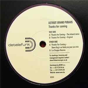 Detroit Grand Pubahs - Thanks For Coming Album