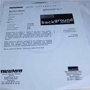 Rhythm Maker - Experiment No. 1 EP Album