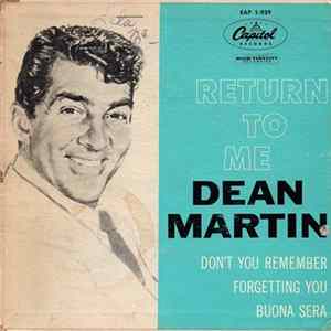 Dean Martin - Return To Me Album