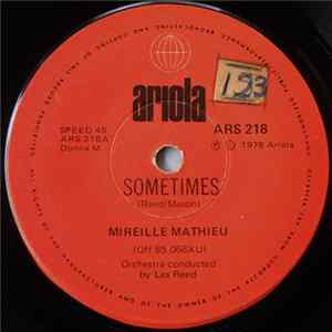 Mireille Mathieu - Sometimes / Can A Butterfly Cry Album