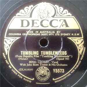 Bing Crosby - Tumbling Tumbleweeds / Along The Santa Fe Trail Album