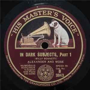 Alexander And Mose - In Dark Subjects Part 1 / In Dark Subjects, Part 2 Album