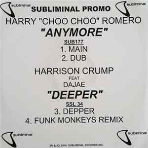 Harry "Choo Choo" Romero / Harrison Crump Feat Dajae - Anymore / Deeper Album