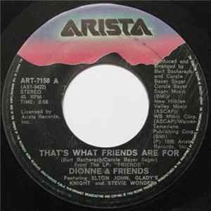 Dionne & Friends Featuring Elton John, Gladys Knight And Stevie Wonder - That's What Friends Are For Album