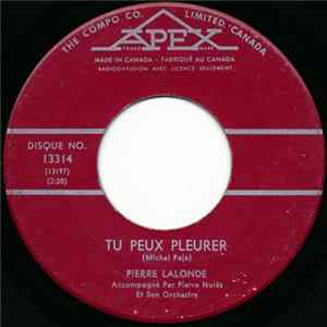 Pierre Lalonde - Tu Peux Pleurer / Pardonne-Moi Oh Jackie Album