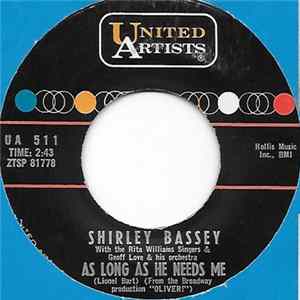 Shirley Bassey With The Rita Williams Singers And Geoff Love & His Orchestra - As Long As He Needs Me Album