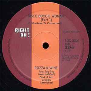 Rozza & Wine - Disco Boogie Woman Album
