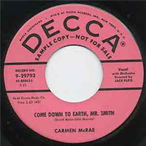 Carmen McRae - Come Down To Earth , Mr. Smith Album