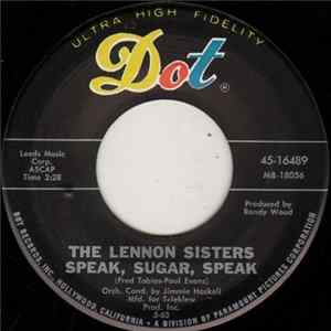 The Lennon Sisters - Speak, Sugar, Speak / My Heartstrings (Keep Me Tied To You) Album