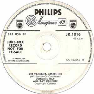 Johnnie Ray - Yes Tonight, Josephine / No Wedding Today Album
