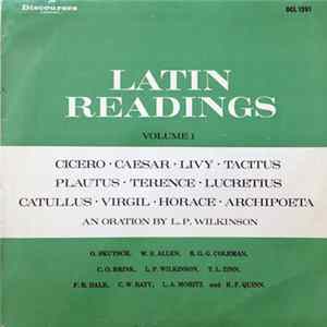 L. P. Wilkinson - Latin Readings Volume 1 Album
