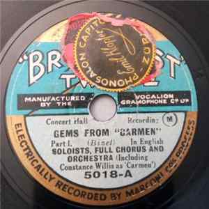 Constance Willis, Unknown Artist - Gems From “Carmen" Album