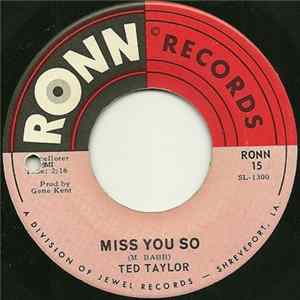 Ted Taylor - Miss You So / I'm Gonna Get Tough Album