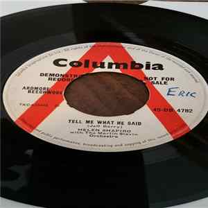 Helen Shapiro With The Martin Slavin Orchestra - Tell Me What He Said Album