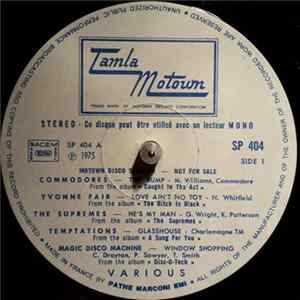 Various - Motown Disco Sampler Album