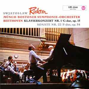 Svjatoslav Richter, Münch / Bostoner Symphonie Orchester, Beethoven - Klavierkonzert Nr. 1 / C-dur, Op. 15 - Sonate Nr. 22 / F-dur, Op. 54 Album