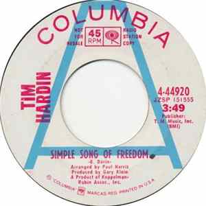 Tim Hardin - Simple Song Of Freedom Album