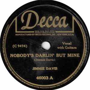 Jimmie Davis - Nobody's Darlin' But Mine / Sweethearts Or Strangers Album