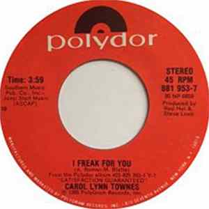 Carol Lynn Townes - I Freak For You Album