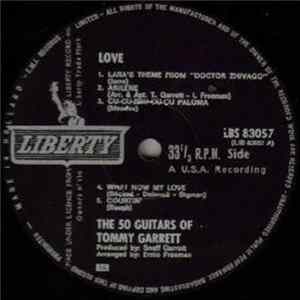 The 50 Guitars Of Tommy Garrett - Love Album