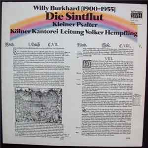 Willy Burkhard - Die Sintflut / Kleiner Psalter Album