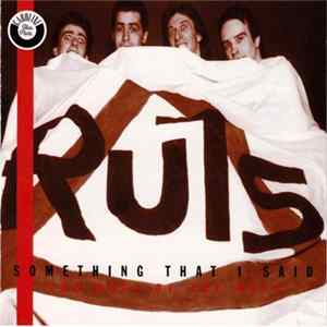 The Ruts - Something That I Said - The Best Of The Ruts Album