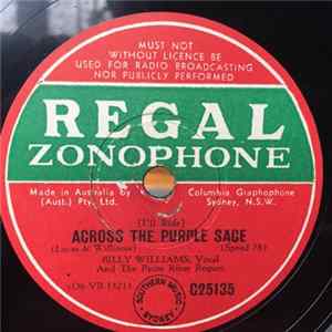 Billy Williams And The Pecos River Rogues - Across The Purple Sage/My Adobe Hacienda Album