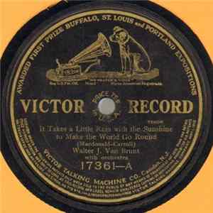Walter J. Van Brunt / Helen Clark - Walter J. Van Brunt - It Takes A Little Rain With The Sunshine To Make The World Go Round / Next Sunday At Nine Album