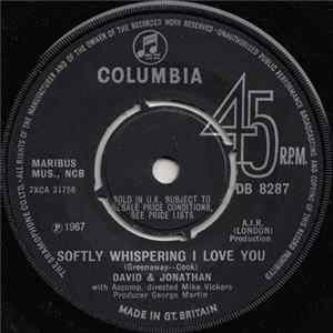 David & Jonathan - Softly Whispering I Love You Album
