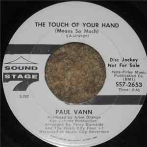 Paul Vann - Hello My Lover / The Touch Of Your Hand Album