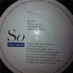 Peter Gabriel - So Album