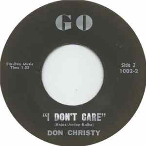 Don Christy - Teach Me / I Don't Care Album