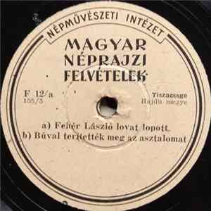 Tanka Gábor, Szűcs Mihályné Szabó Julianna, Koós József - Fehér László Lovat Lopott / Rögtönzés Dudán Album
