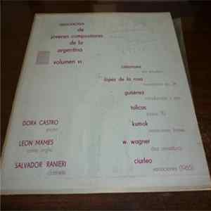 Dora Castro, Leon Mames, Salvador Ranieri - Asociación De Jovenes Compositores De La Argentina. Volumen Vl Album