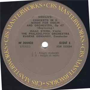 Stern - Ormandy, Philadelphia Orchestra - Sibelius - Violin Concerto / Karelia Suite Album