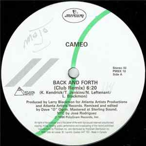 Cameo - Back And Forth Album