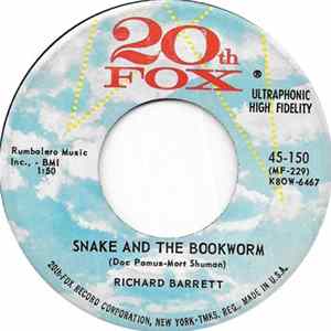 Richard Barrett - The Snake And The Bookworm Album