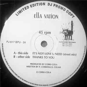 Ella Vation - It's Not You That I Need Album
