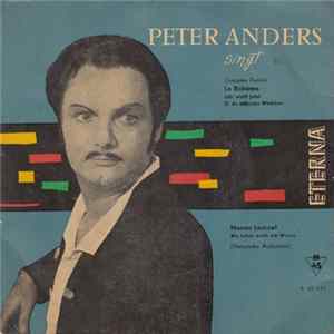 Peter Anders Singt Giacomo Puccini - La Bohème / Manon Lescaut Album
