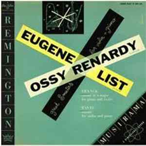 Franck, Ravel - Eugene List & Ossy Renardy - Sonata In A Major For Piano And Violin / Sonata For Violin And Piano Album