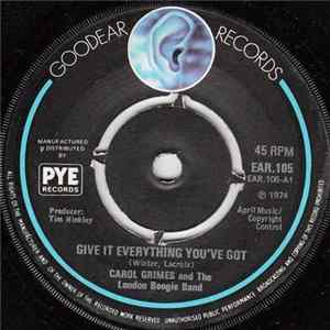 Carol Grimes And The London Boogie Band - Give It Everything You've Got Album