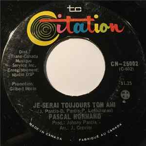 Pascal Normand - Je Serai Toujours Ton Ami Album