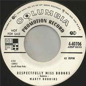 Marty Robbins - Respectfully Miss Brooks / You Don't Owe Me A Thing Album
