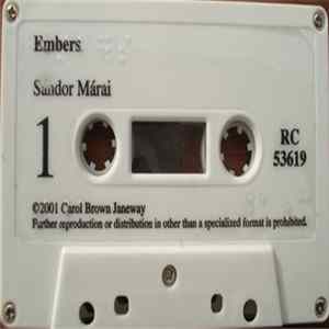 Sándor Márai - ⠑⠍⠃⠻⠎ = Embers Album
