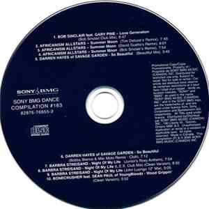 Various - Sony BMG Dance Compilation #163 Album